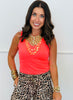 Coral Haven V-Neck Bodysuit (Reg. and Plus)