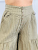 Olive Tiered Billowy Pants (Reg & Plus)