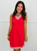Red Sideline Tunic Biker Set (Reg. and Plus)