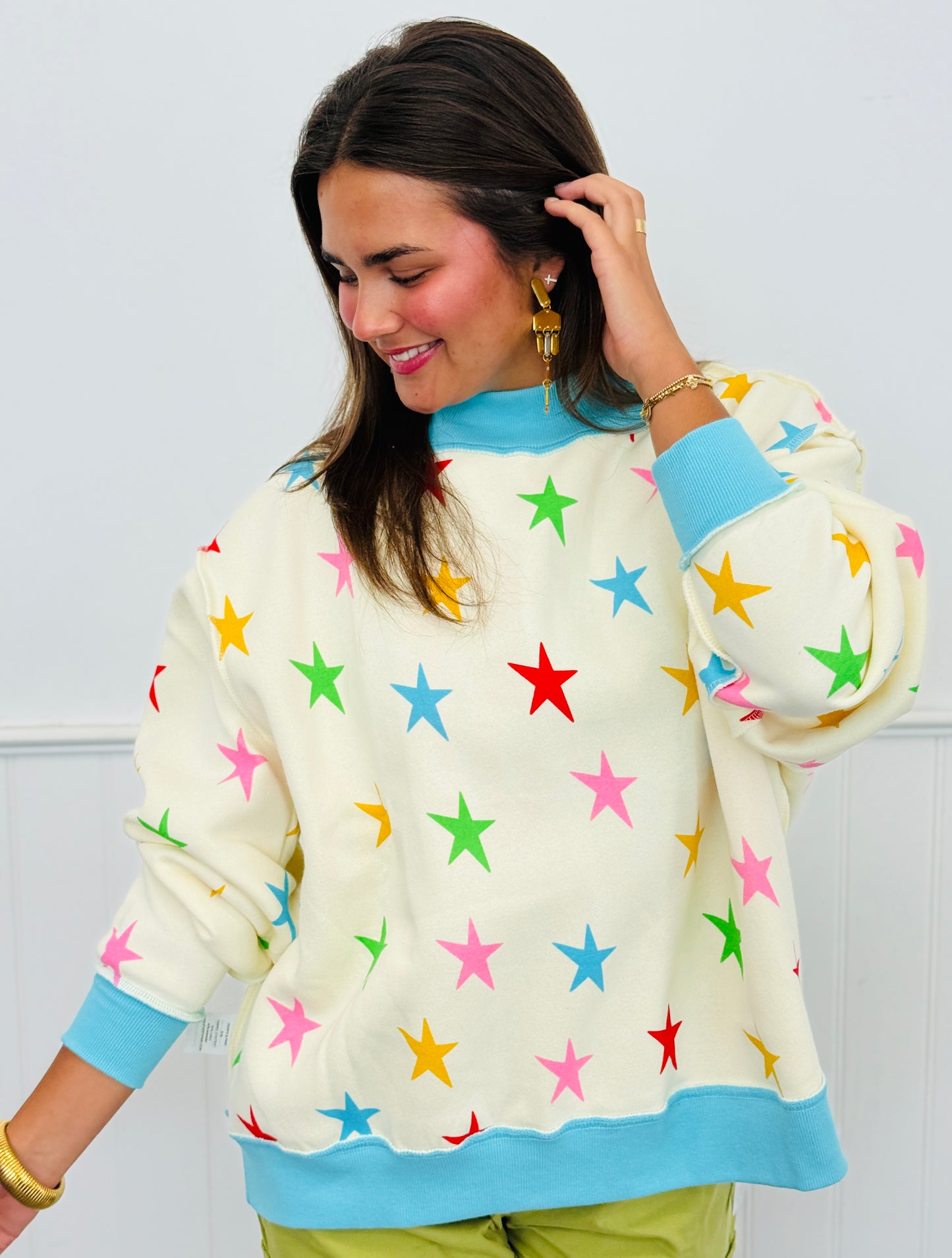 Lucky Stars 2-Sided Mock Sweatshirt (Reg.)