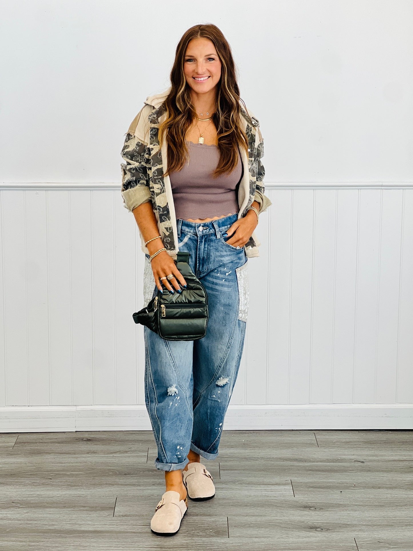 Oli & Hali Washed Camo Combo Hoodie Jacket (Reg.)