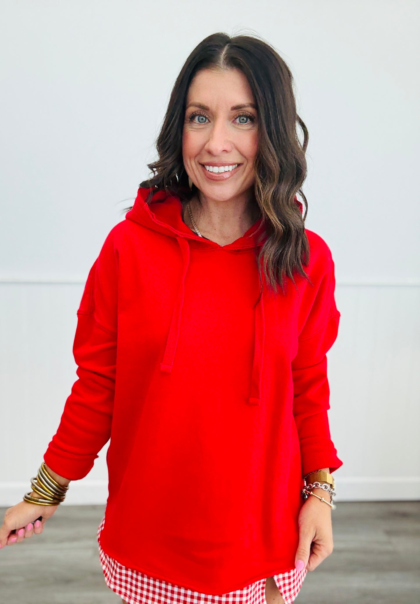 Red Malibu Hoodie Top (Reg.)