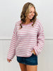 Striped Fuzzy Sweater Top (Reg.)-3 Colors