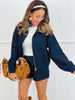 Denim Polka Dot Jacket & Short Set (Reg.)