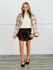 Brown Mini Skort (Reg. and Plus)