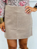 Heavy Weight Mini Pencil Skirt (Reg.)-2 Colors