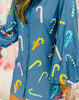 Queen Of Sparkles Chambray Multi Candy Cane Dress (Reg. & Plus)