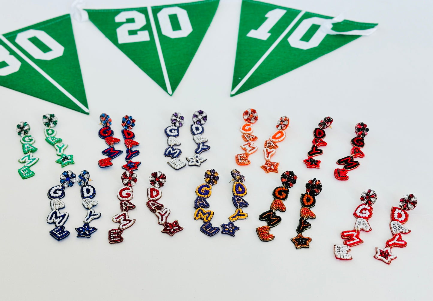 Game Day Earrings - 10 Colors