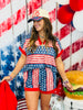 Red/Navy Stars & Stripes Top (Reg & Plus)