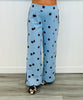 Peri Blue Polka Dot Side Striped Pants (Reg.)