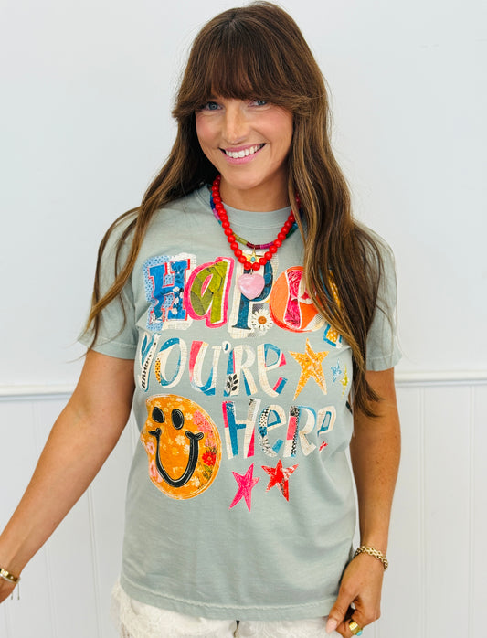 Happy You’re Here Tee (Reg. and Plus)