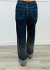 Denim Rhinestone Cuffed Jeans (Reg.)