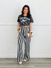 Black Vertical Vibes Stripe Pants (Reg. and Plus)