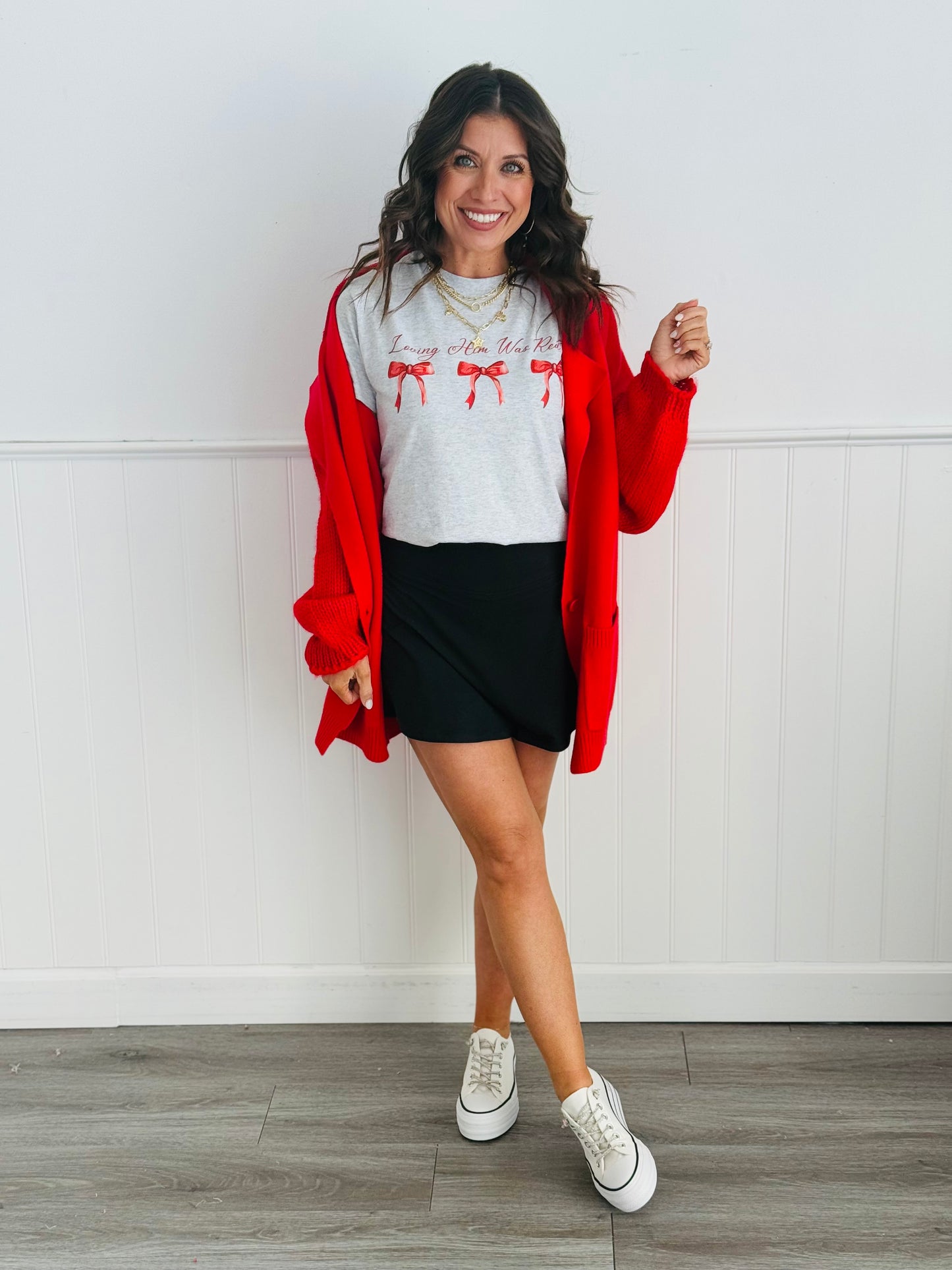 Loving Him Was Red Graphic Tee (Reg. and Plus)