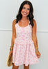 Pink Floral Seersucker Mini Dress (Reg.)
