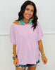 Cotton Slub Boat Neck Tee (Reg.)-8 Colors