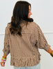Brown Gingham Half Sleeve Blouse (Reg & Plus)
