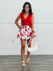 Red Scalloped Front Tie Sweater Vest (Reg.)