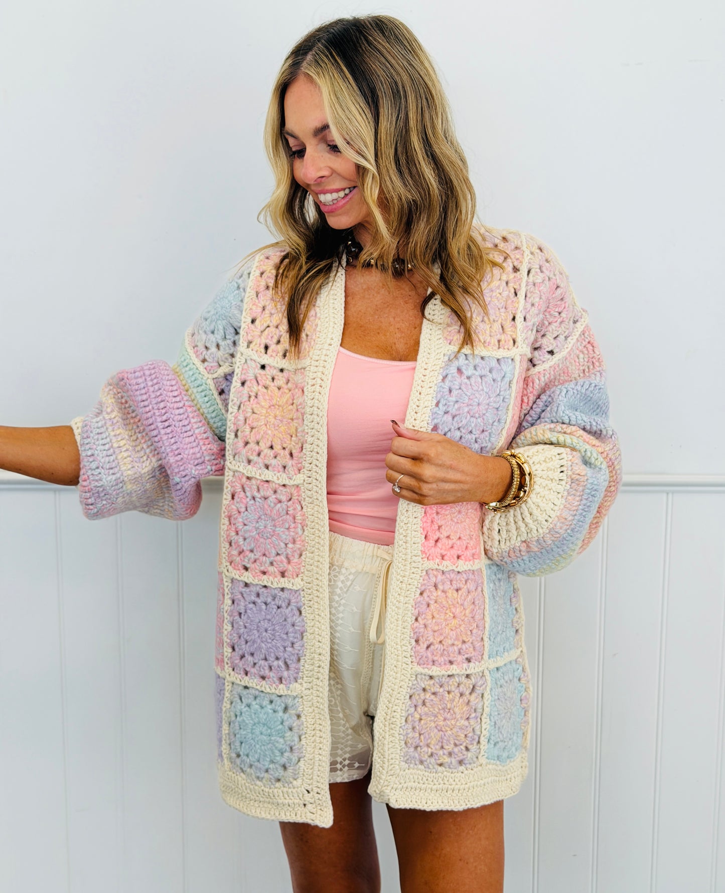 Pastel Dreams Crochet Cardigan (Reg.)