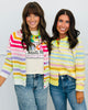 Soft Pastel Striped Cardigan (Reg)-2 Colors