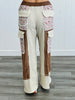 POL Oat Choco Thermal Floral Quilted Pants (Reg.)