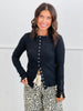 Ribbed Ruffle Hem Sweater Cardi Top (Reg.)-4 Colors