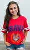 Red/White Brave Tiger Graphic Tee (Reg.)