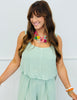 Rayon Gauze Button Down Top (Reg.)-2 Colors