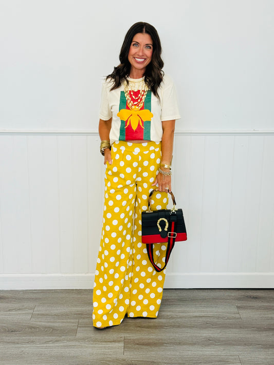 Mustard Polka Dot Pants (Reg.)