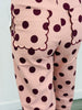 Polka Dot Scallop Trim Pants (Reg.) - 2 Colors