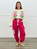 Rose X-Embroidery Jacquard Knit Sweater (Reg.) - 2 Colors
