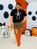 Peace Out Skeleton Graphic Tee (Reg. and Plus)
