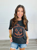 Black Leopard Pumpkin Outline Tee (Reg. & Plus)