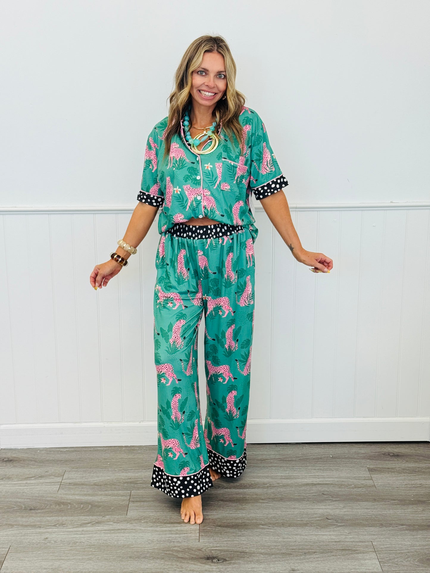 Pink Leopard Polka Luxe Set (Reg. and Plus)