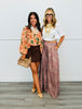 Watercolor Floral Chiffon Blouse (Reg & Plus)