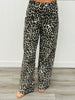 Cream Leopard Print Denim Pants (Reg.)