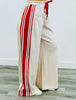 Beige Side Stripe Drawstring Pants (Reg. and Plus)