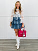 Acid Washed Denim Tiered Mini Dress (Reg & Plus)