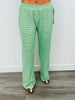 Lime Striped Fleece Pants (Reg.)