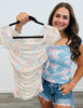 Floral Mesh Square Neck Top (Reg.)-2 Colors
