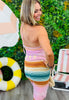 Pink Multi Striped Body Con Mini Dress (Reg.)