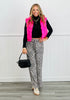 Hot Pink Shiny Nylon Vest (Reg.)