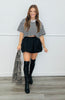 Black Mini Bubble Skirt (Reg.)