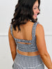 Gingham Print Ruched Bra Top (Reg.) - 2 Colors