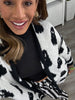 Reversible Black Ghost Cloud Cardigan (One Size & Plus)