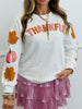 Thankful Chenille Patch Long Sleeve Top (Reg. and Plus)