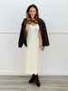 Cream Maxi Sweater Dress & Cardigan Set (Reg & Plus)