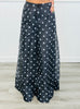 Black Polka Dot Wide Leg Pants (Reg.)