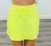 Solid Neon Yellow Skort (Reg. and Plus)