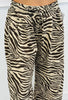 Brown/Beige Zebra Print Baggy Barrel Pants (Reg.)